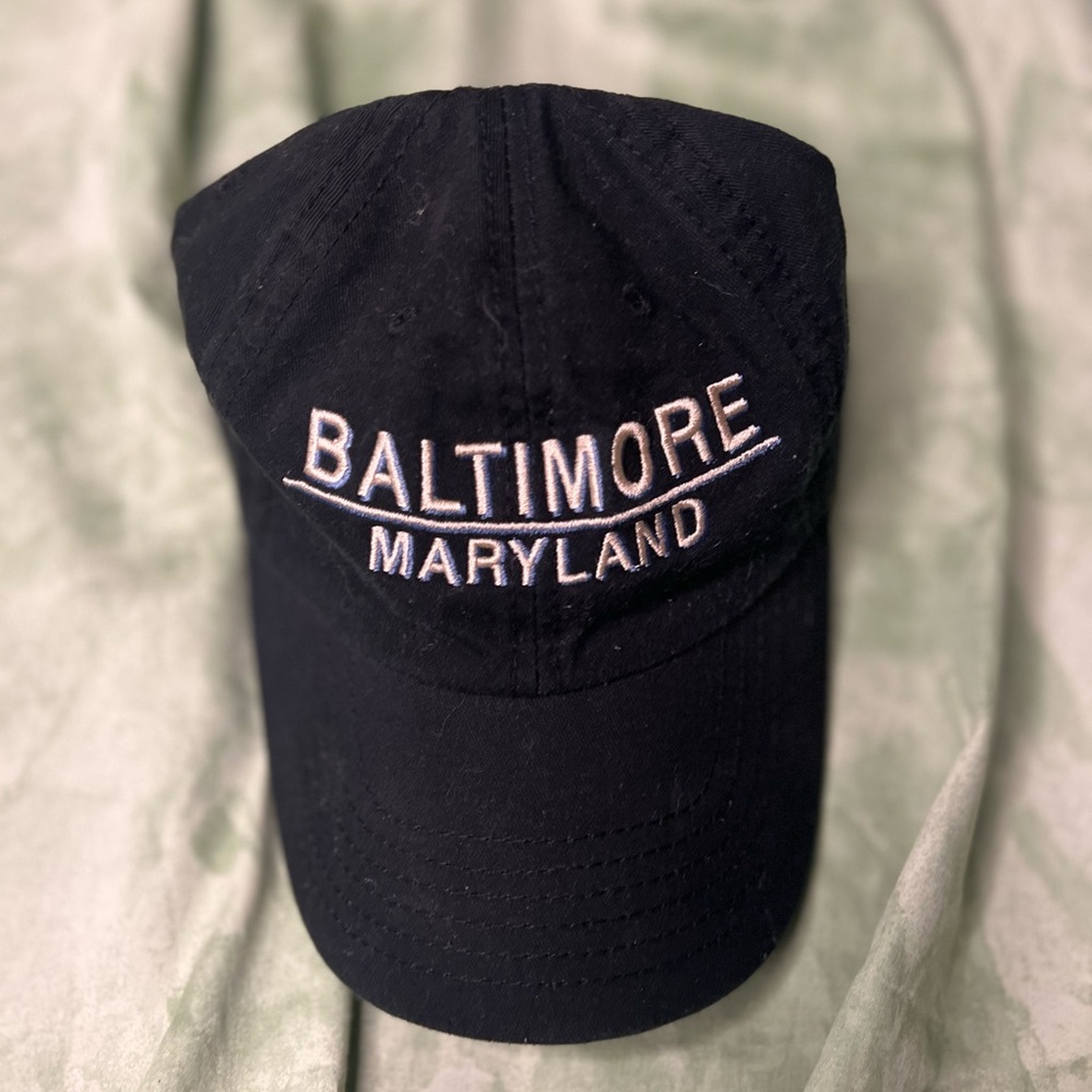 Black Baltimore Maryland Dad Hat